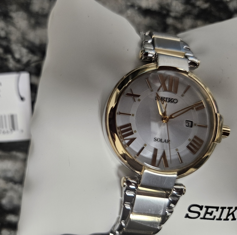 Seiko Two-Tone Solar Watch